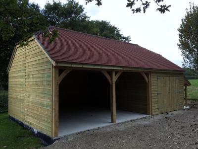 Pic 64. 5.4m x 5.4m Carriage House with 3.6m x 5.4m attached Garage with plain tile roof